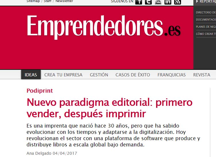 Impresión bajo demanda en emprendedores